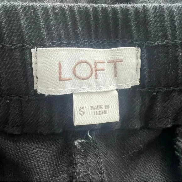Loft Linen Lyocell Blend Tapered  Pull On Elastic Waist Confort Pants Sz S - Picture 10 of 14